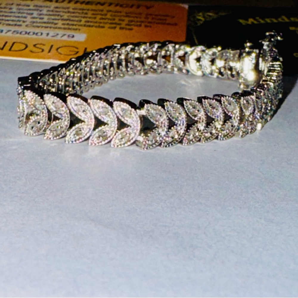 1cttw Real Diamond Bracelet, Natural Earth mined diamond bracelet for women, HOT - Picture 9 of 10